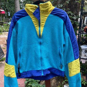 The North Face TNF Fleece Jacket Coat Nice Condition Mens Large USA MADE Vintage